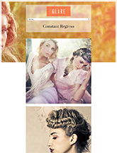 Screenshot of WordPress theme for photographers Glare on Mini Tablet