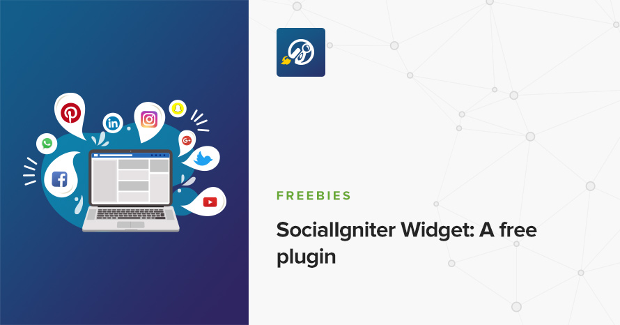SocialIgniter Widget: A free plugin WordPress template