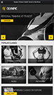 Screenshot of Fitness/Health WordPress theme Olympic on Smartphone