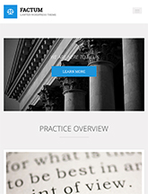 Screenshot of Law theme for WordPress Factum on Mini Tablet