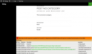 Screenshot of wp_list_pluck() error