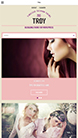 Screenshot of Blogging theme for WordPress Troy on Smartphone