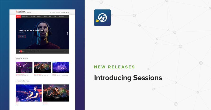 Introducing Sessions WordPress template