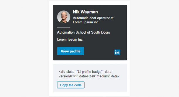 Display your LinkedIn profile on your WordPress site - CSSIgniter