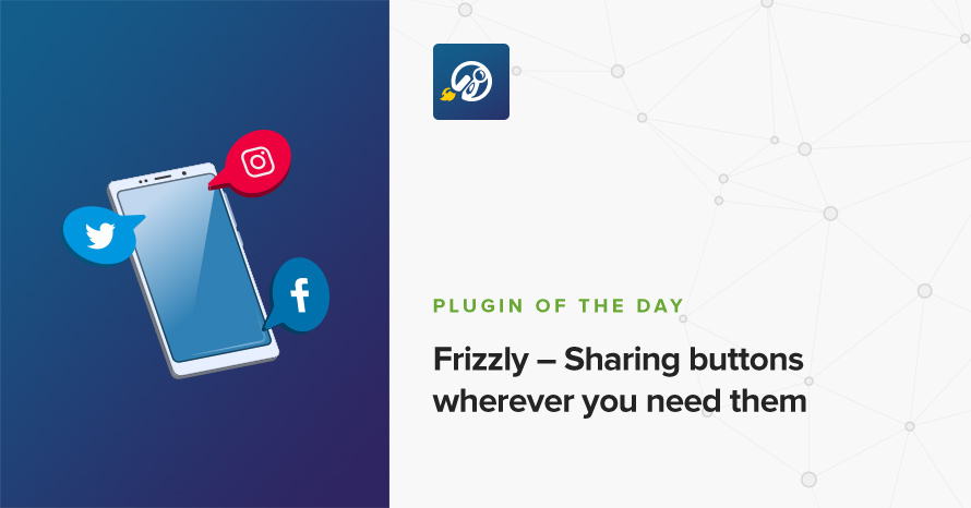 Frizzly – Sharing buttons wherever you need them WordPress template