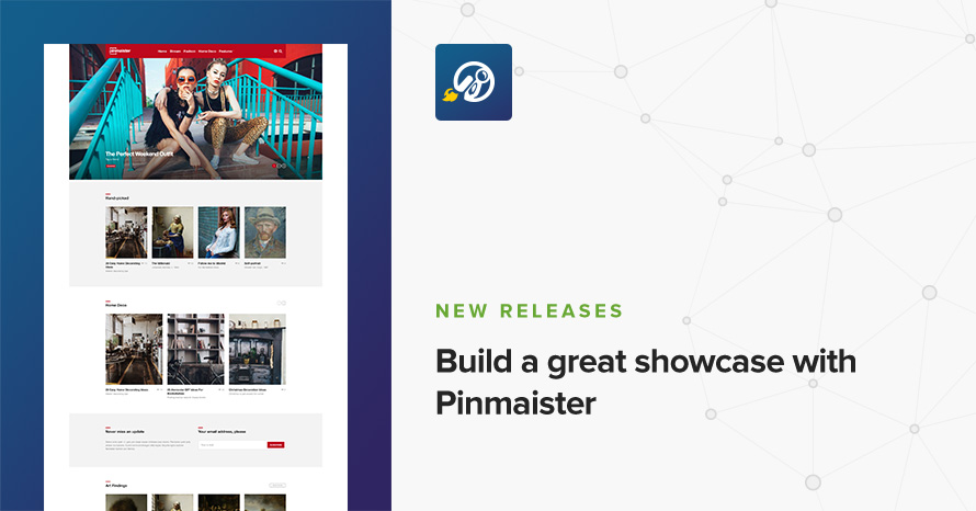Build a great showcase with Pinmaister WordPress template