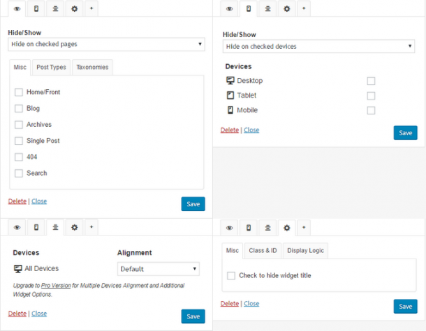 Take control of your widgets with the Widget Options plugin - CSSIgniter