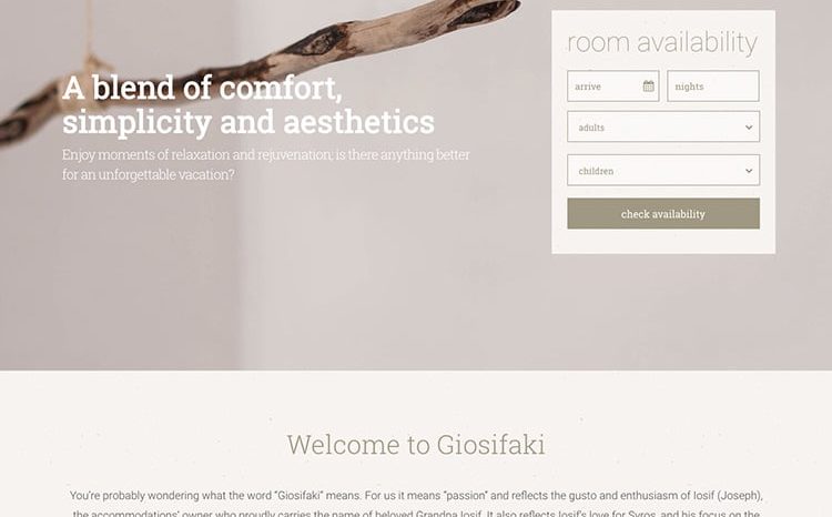 Giosifaki WordPress template
