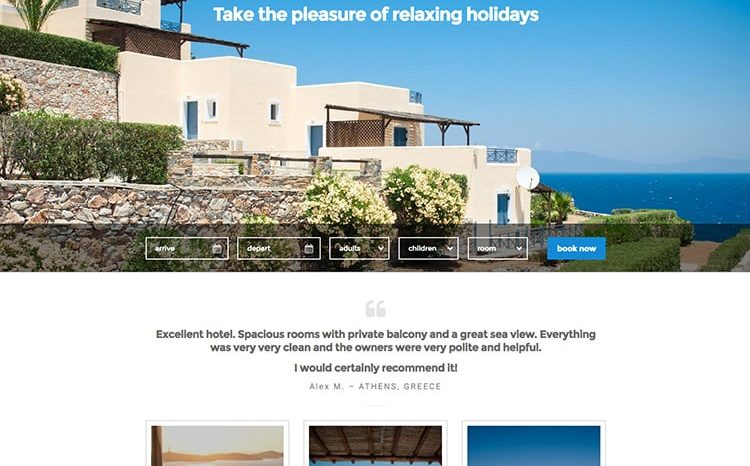 Sunrise Beach Suites WordPress template