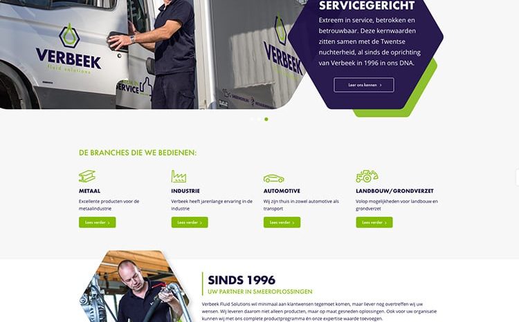 Verbeek WordPress template