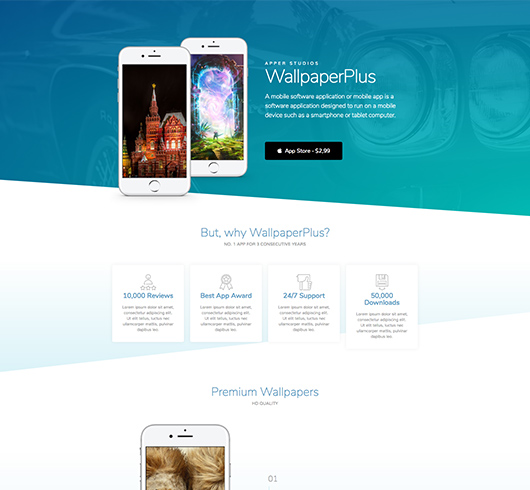 Apper Elementor template