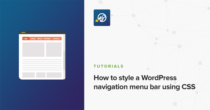 How to style a WordPress navigation menu bar using CSS WordPress template