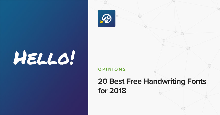 20 Best Free Handwriting Fonts WordPress template
