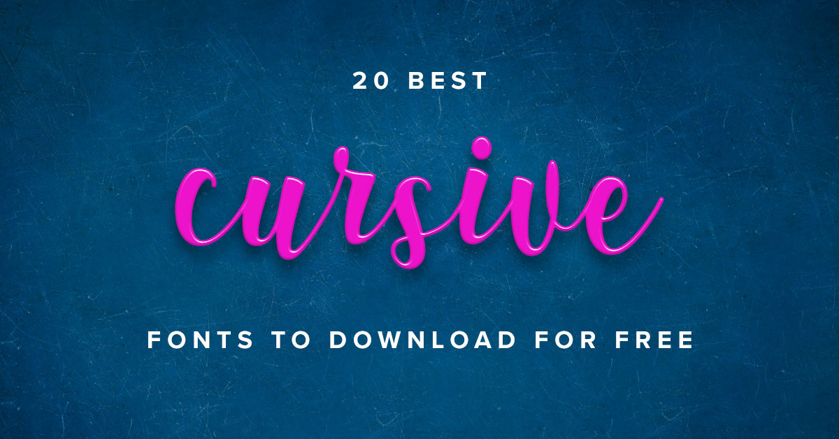 20 Best Cursive Fonts To Download For Free Cssigniter Images, Photos, Reviews