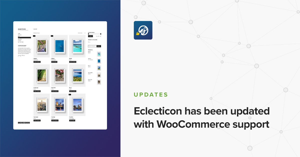 Eclecticon has been updated with WooCommerce support • CSSIgniter