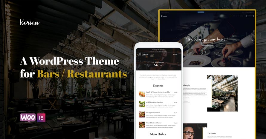 Check out Korina, our new restaurant theme for WordPress WordPress template