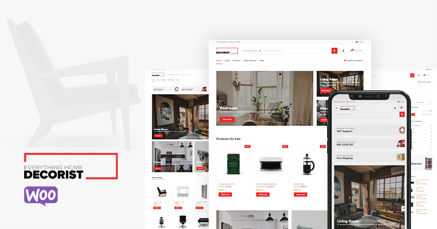 The brand new version of Decorist is now available WordPress template