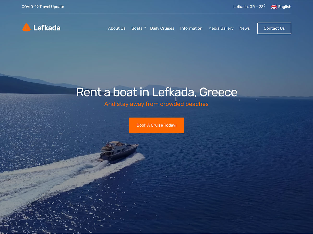 Desktop screenshot of Lefkada WordPress theme