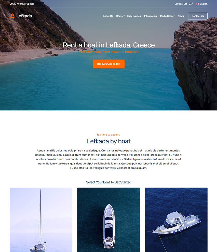 Lefkada WordPress template