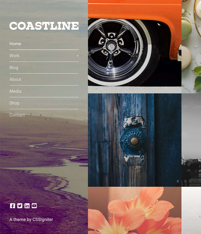 Coastline WordPress template