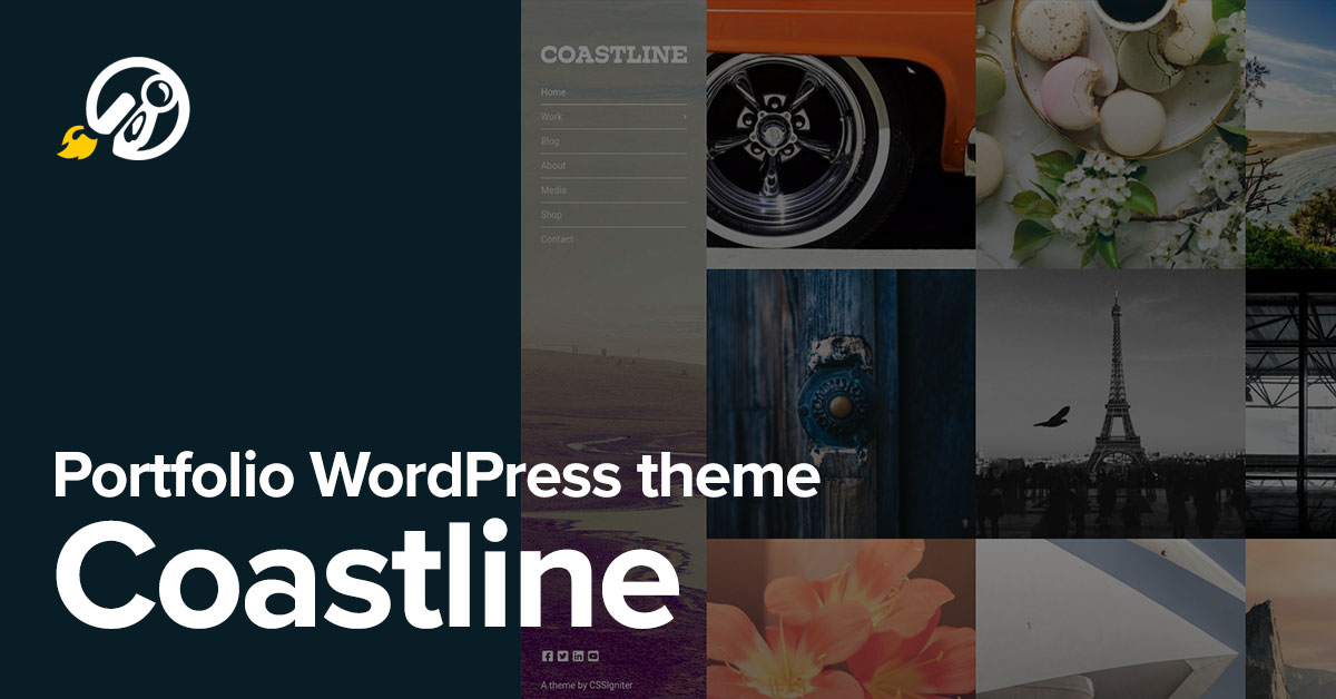 Meet Coastline our latest portfolio WordPress theme • CSSIgniter