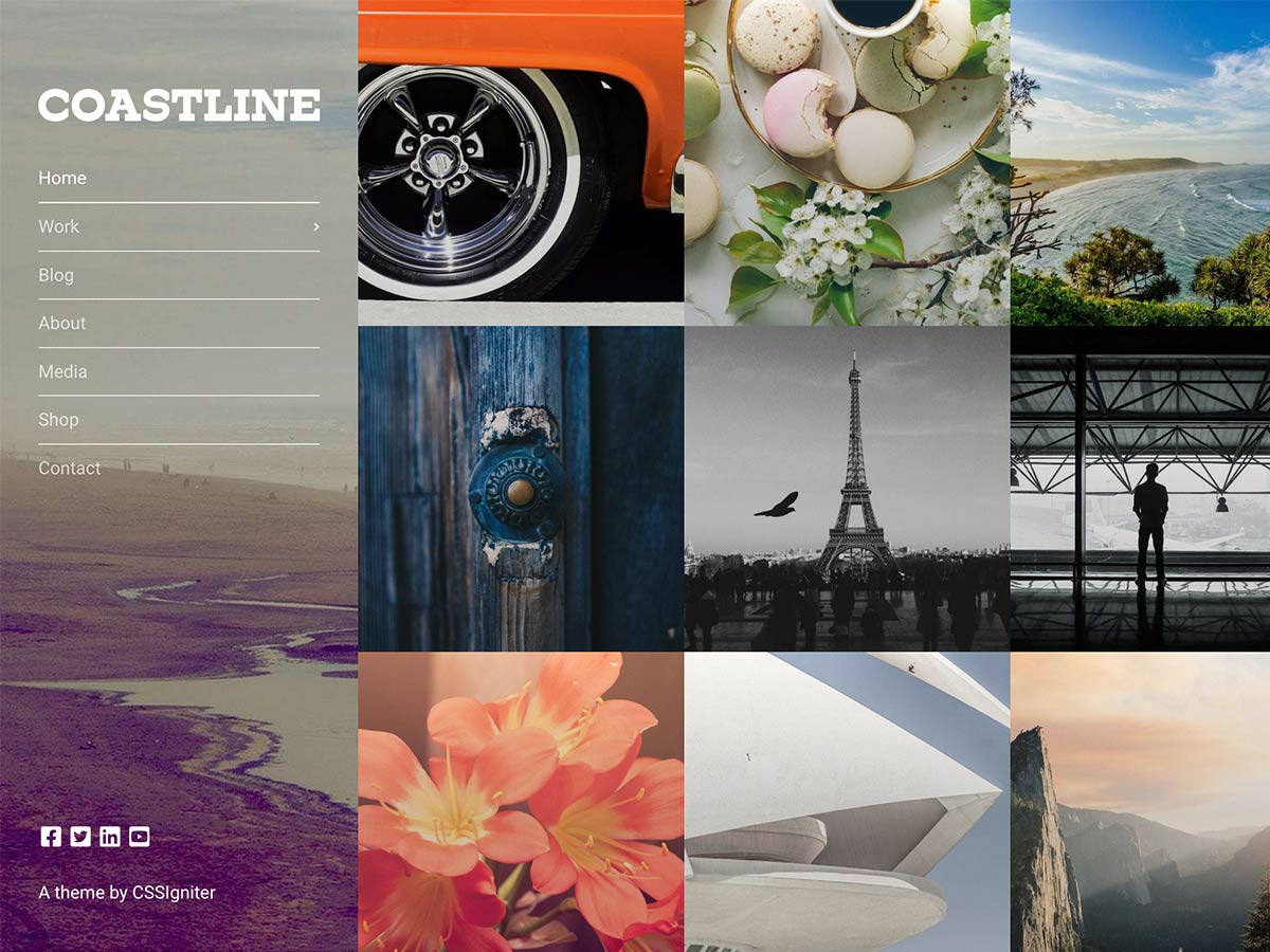 Desktop screenshot of Coastline WordPress theme