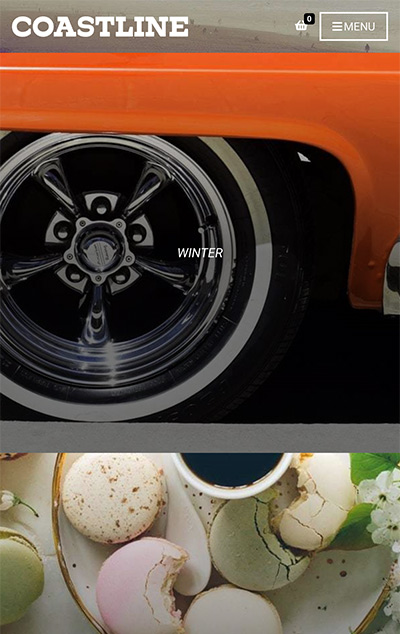 Mobile screenshot of Coastline WordPress theme