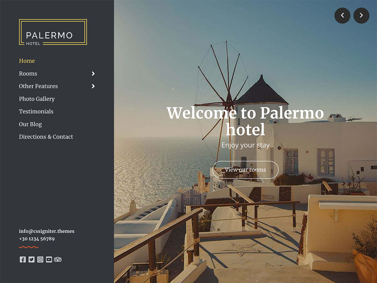 Desktop screenshot of Palermo WordPress theme